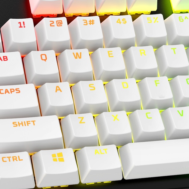 HyperX Double Shot PBT Keycaps - White