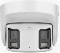 Hikvision 8MP Panoramic 180deg 4K ColorVu + Acusense Turret - strb & spkr - BLAC