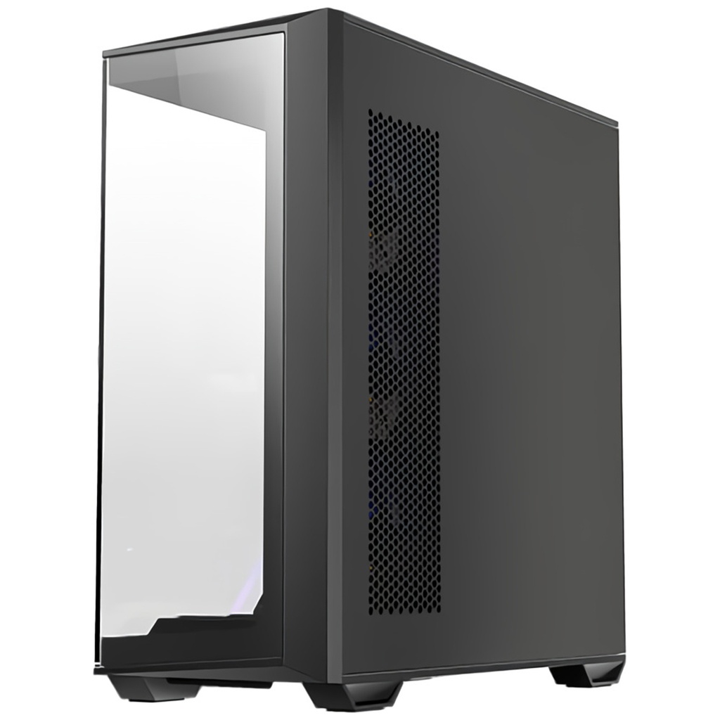 Antec C3 ARGB MidTower Gaming Case Tempered Glass, 4x ARGB 120mm Fan Pre-Installed CPU Cooler Support Upto 160mm, GPU Support Upto 415mm,7x PCI Slot, 360mm Radiator Supported, Front I/O: 1XUSB 3.0, 1X Type C, HD Audio