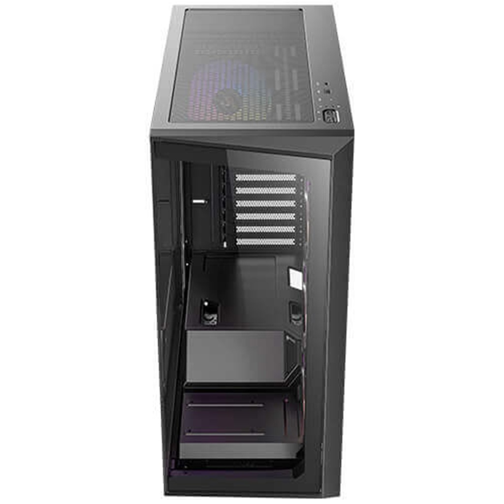 Antec C3 ARGB MidTower Gaming Case Tempered Glass, 4x ARGB 120mm Fan Pre-Installed CPU Cooler Support Upto 160mm, GPU Support Upto 415mm,7x PCI Slot, 360mm Radiator Supported, Front I/O: 1XUSB 3.0, 1X Type C, HD Audio