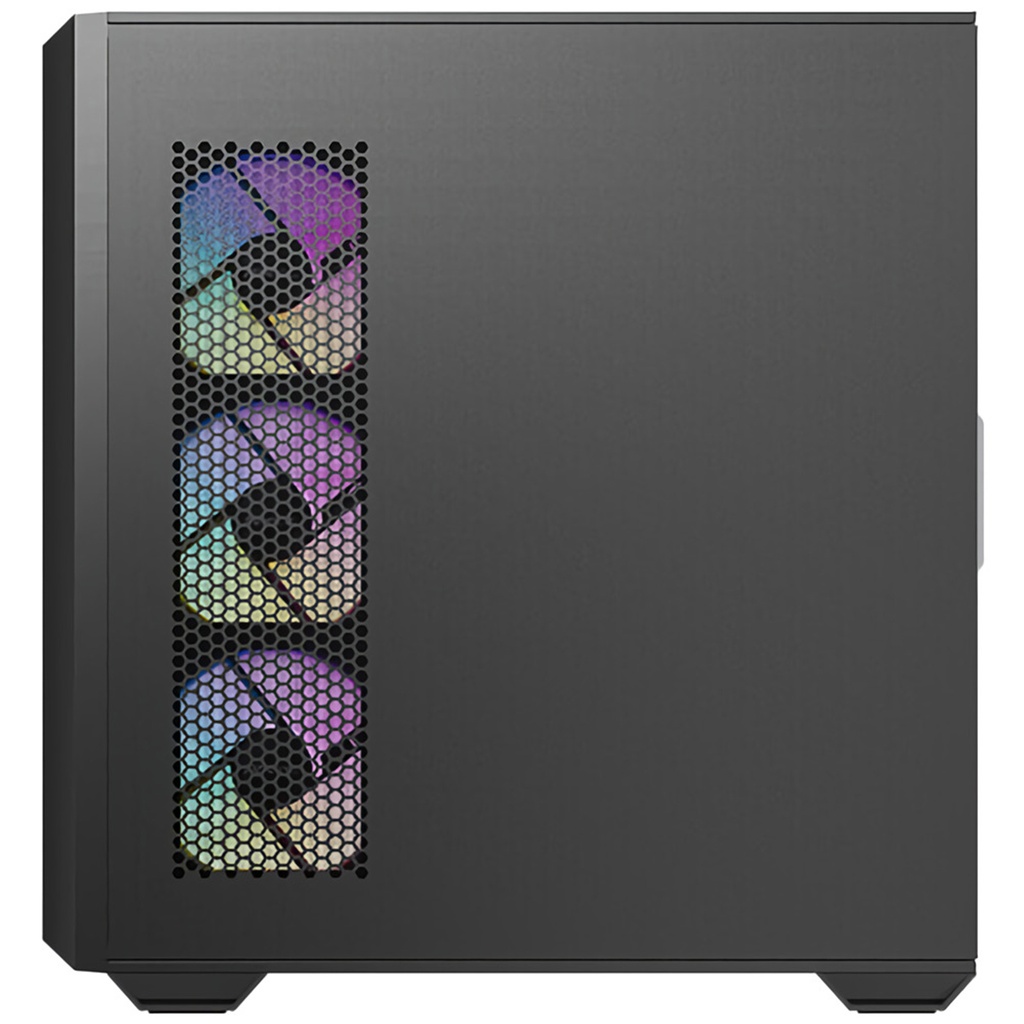 Antec C3 ARGB MidTower Gaming Case Tempered Glass, 4x ARGB 120mm Fan Pre-Installed CPU Cooler Support Upto 160mm, GPU Support Upto 415mm,7x PCI Slot, 360mm Radiator Supported, Front I/O: 1XUSB 3.0, 1X Type C, HD Audio