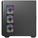 Antec C3 ARGB MidTower Gaming Case Tempered Glass, 4x ARGB 120mm Fan Pre-Installed CPU Cooler Support Upto 160mm, GPU Support Upto 415mm,7x PCI Slot, 360mm Radiator Supported, Front I/O: 1XUSB 3.0, 1X Type C, HD Audio