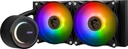 MSI MAG CoreLiquid E240 Black - AIO ARGB CPU Liquid Cooler - Rotating Cap Design - 240mm Radiator - Dual 120mm ARGB PWM Fans - LGA 1851,1700 Ready / AM5 Compatible