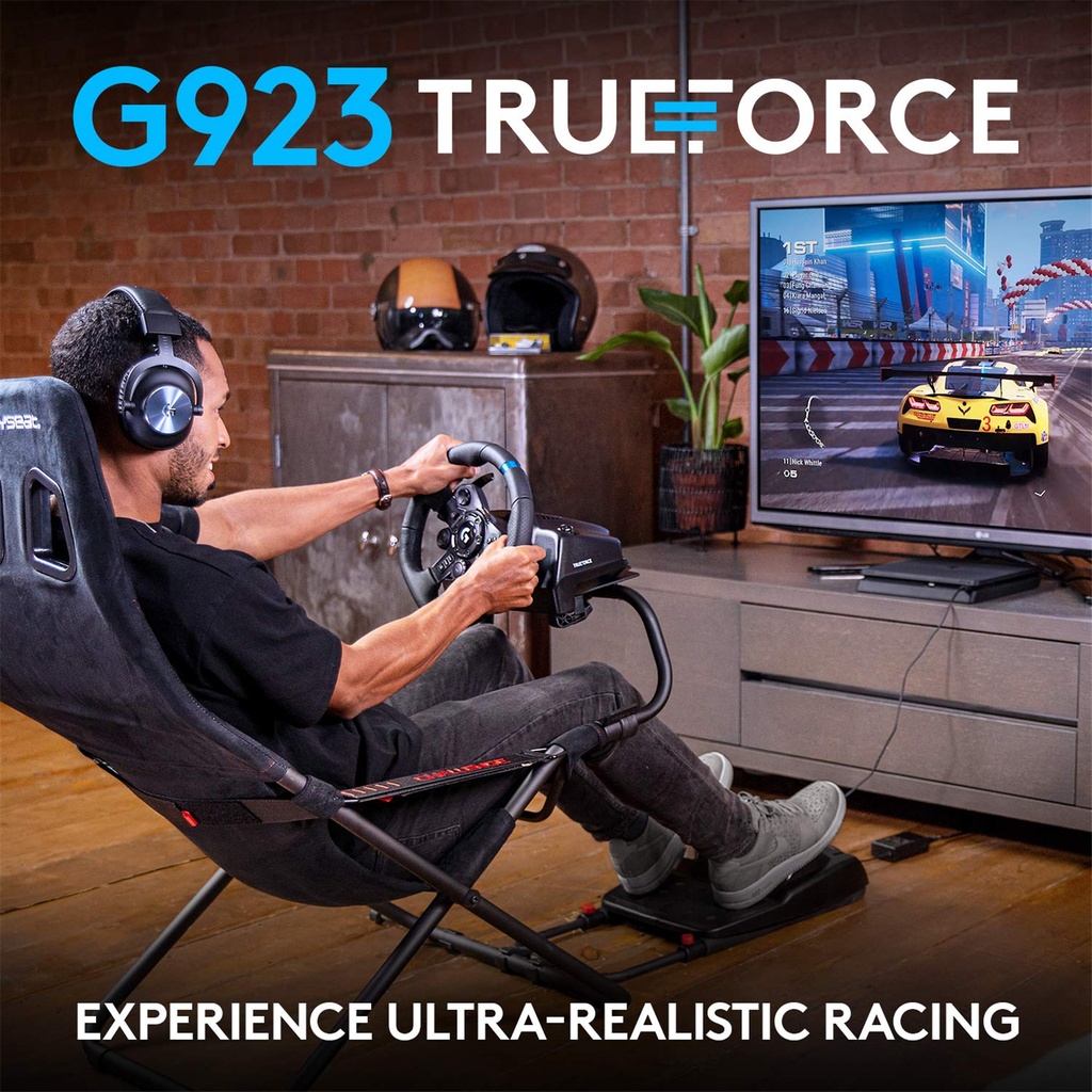 Logitech G923 TrueForce Sim Racing Wheel For Playstation 4, 5 & PC