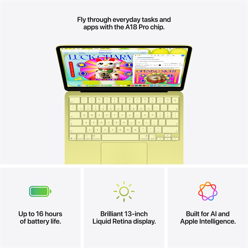 Apple MacBook Neo 13" | A18 Pro | 6 Core CPU | 5 Core GPU | 16 Core Neural Engine | 8GB Memory | 256GB SSD | Blush