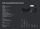 Keychron Q6 Ultra 8K Wireless Black Silk POM Switch BANANA Custom Mechanical Keyboard