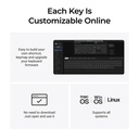 Keychron Q6 Ultra 8K Wireless Black Silk POM Switch BROWN Custom Mechanical Keyboard