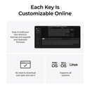 Keychron Q3 Ultra 8K Wireless Black Silk POM Switch BANANA Custom Mechanical Keyboard