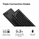 Keychron V1 Ultra 8K Wireless Silk POM Switch BANANA Custom Mechanical Keyboard