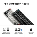 Keychron Q6 Ultra 8K Wireless Black Silk POM Switch BANANA Custom Mechanical Keyboard