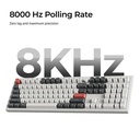 Keychron Q6 Ultra 8K Wireless Black Silk POM Switch BANANA Custom Mechanical Keyboard