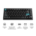 Keychron Q1 Ultra 8K Wireless Black Silk POM Switch BANANA Custom Mechanical Keyboard