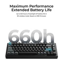 Keychron Q1 Ultra 8K Wireless Black Silk POM Switch BANANA Custom Mechanical Keyboard