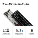 Keychron Q1 Ultra 8K Wireless Black Silk POM Switch BANANA Custom Mechanical Keyboard