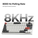 Keychron Q1 Ultra 8K Wireless Black Silk POM Switch BANANA Custom Mechanical Keyboard