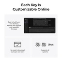 Keychron V1 Ultra 8K Wireless Silk POM Switch BANANA Custom Mechanical Keyboard