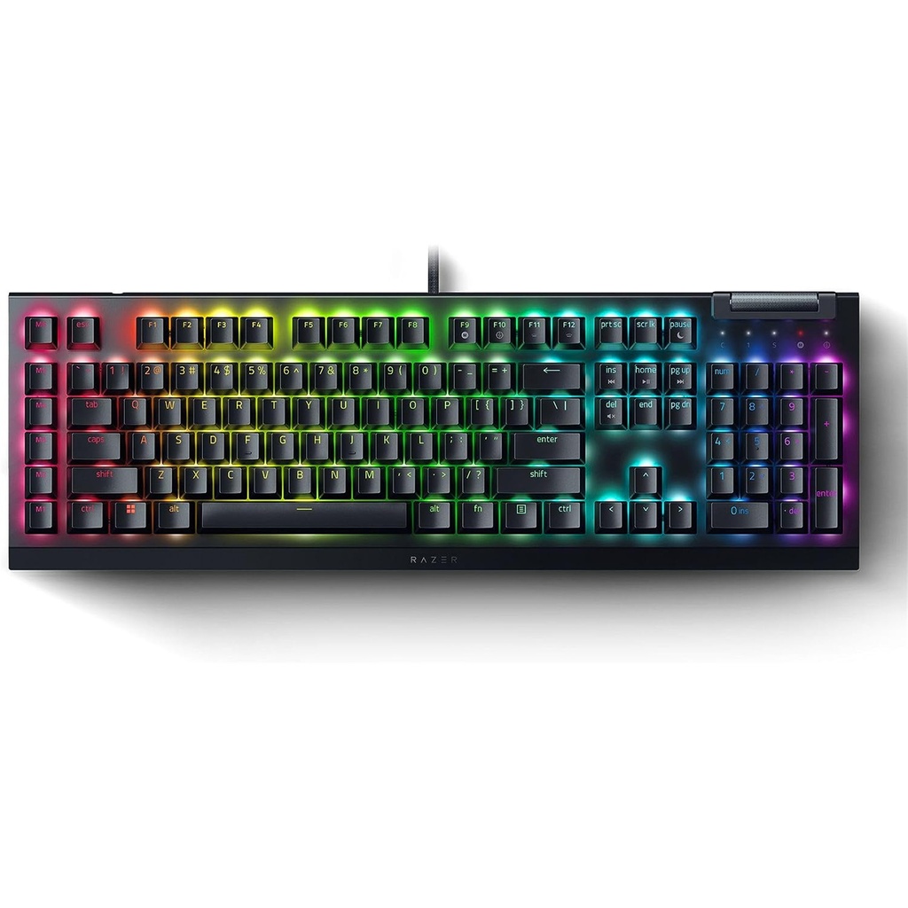 Razer Blackwidow V4 X Mechanical Gaming Keyboard - Razer Green Clicky & Tactile