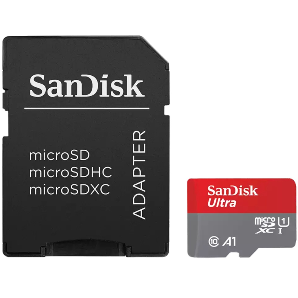 SanDisk Ultra 128GB microSDHC CL10 A1 120MB/s UHS-I Card with Adapter
