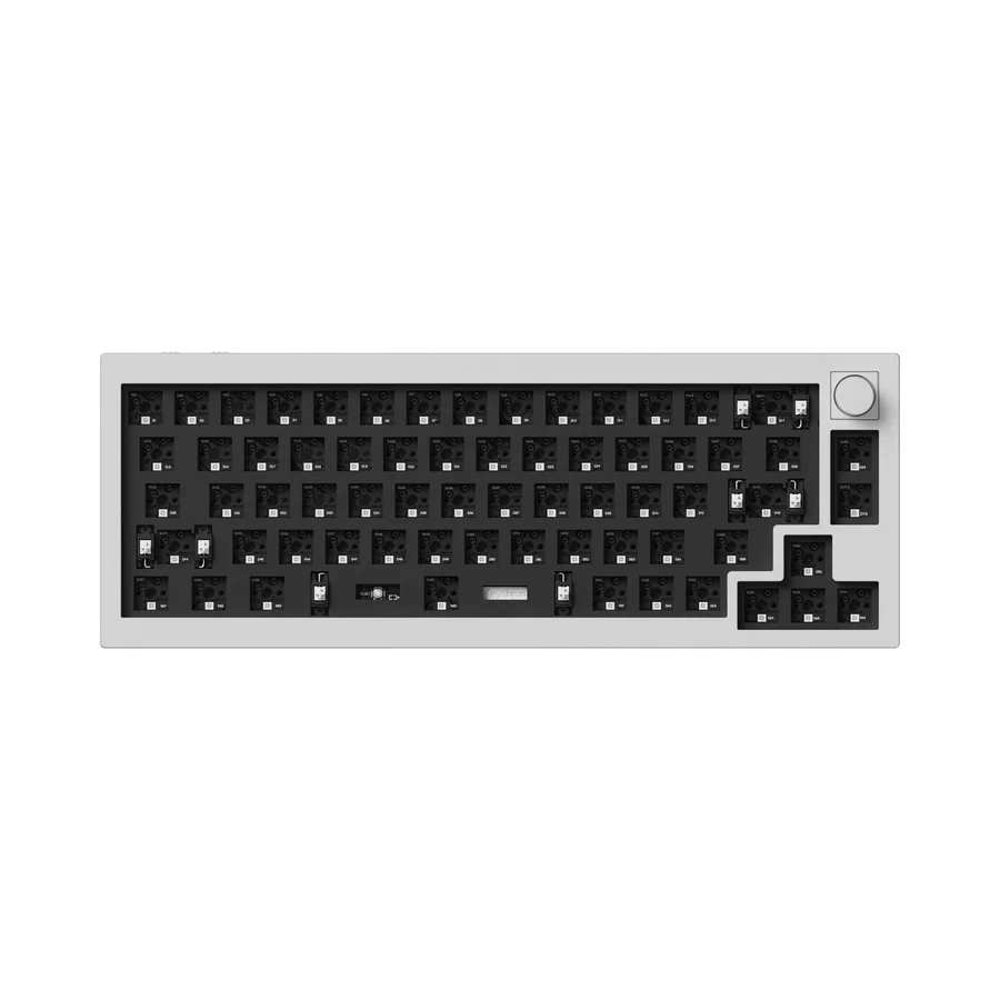 Keychron Q2 Pro 65% QMK/VIA Wireless Custom Mechanical Keyboard Barebone Knob Shell White