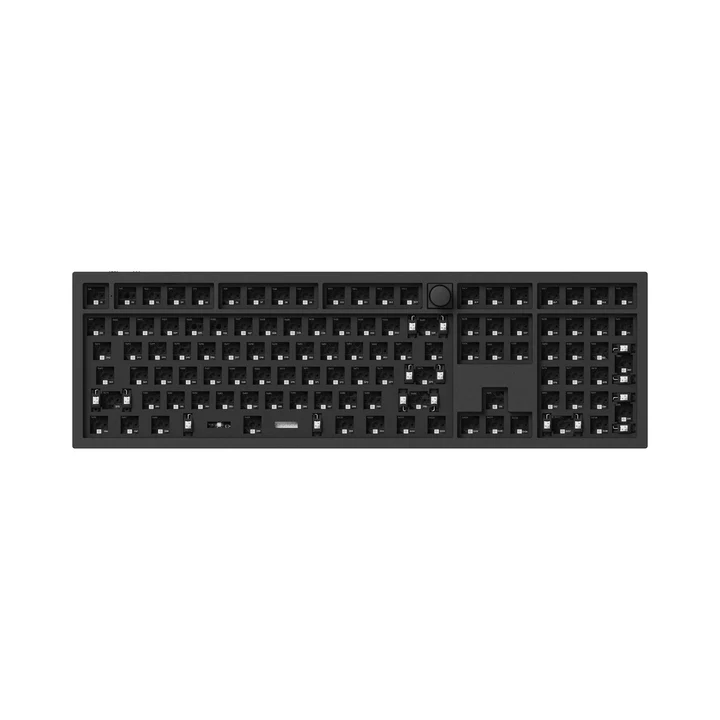 Keychron Lemokey L3 80% QMK/VIA Wireless Custom Mechanical Keyboard Barebone Knob ISO Carbon Black