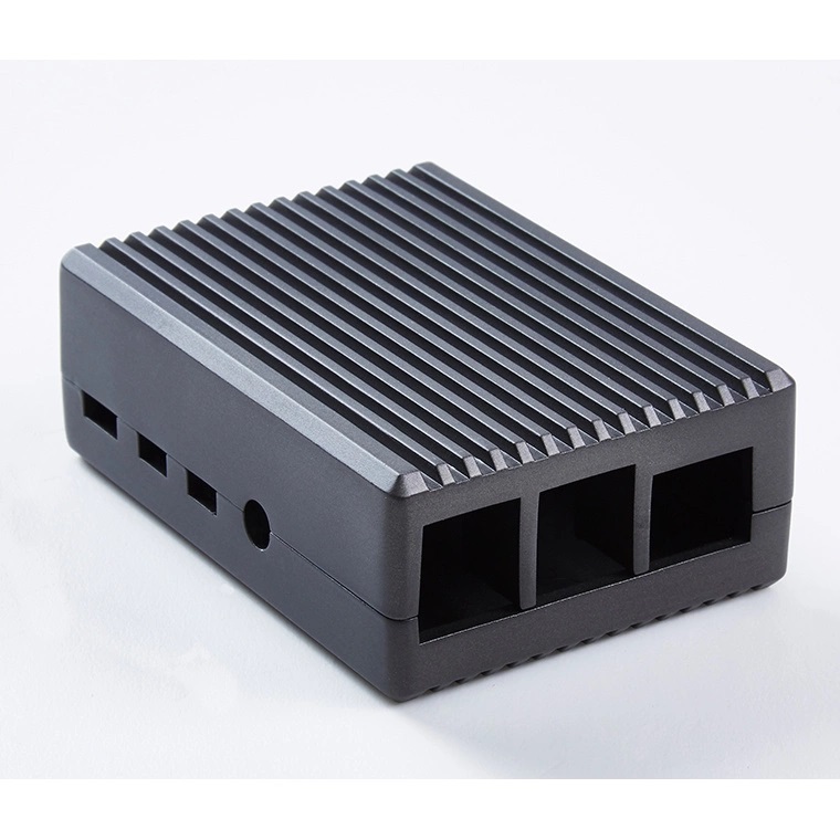 Rasberry Pi Case Black Aluminium Armor Fanless Case with Silicon Pads