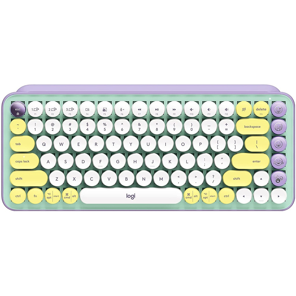 Logitech POP Keys Wireless Mechanical Keyboard with Customizable Emoji Keys