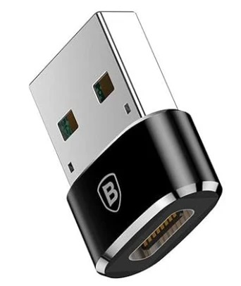 Baseus Mini Type-C female to USB male adapter converter Black