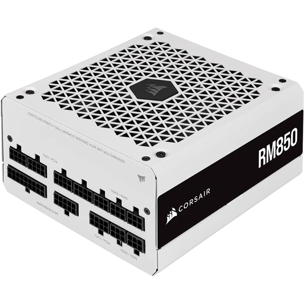 Corsair RM850e 2.0 850W 80 Plus Gold Fully Modular Power Supply - White