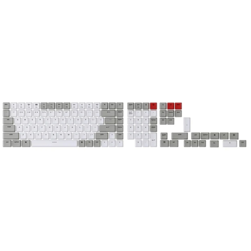 Keychron Double Shot ABS Keycap - Full Set - Light Grey