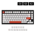 Keychron Q1 & K2 OEM Dye-Sub PBT Keycap Set - Orange White