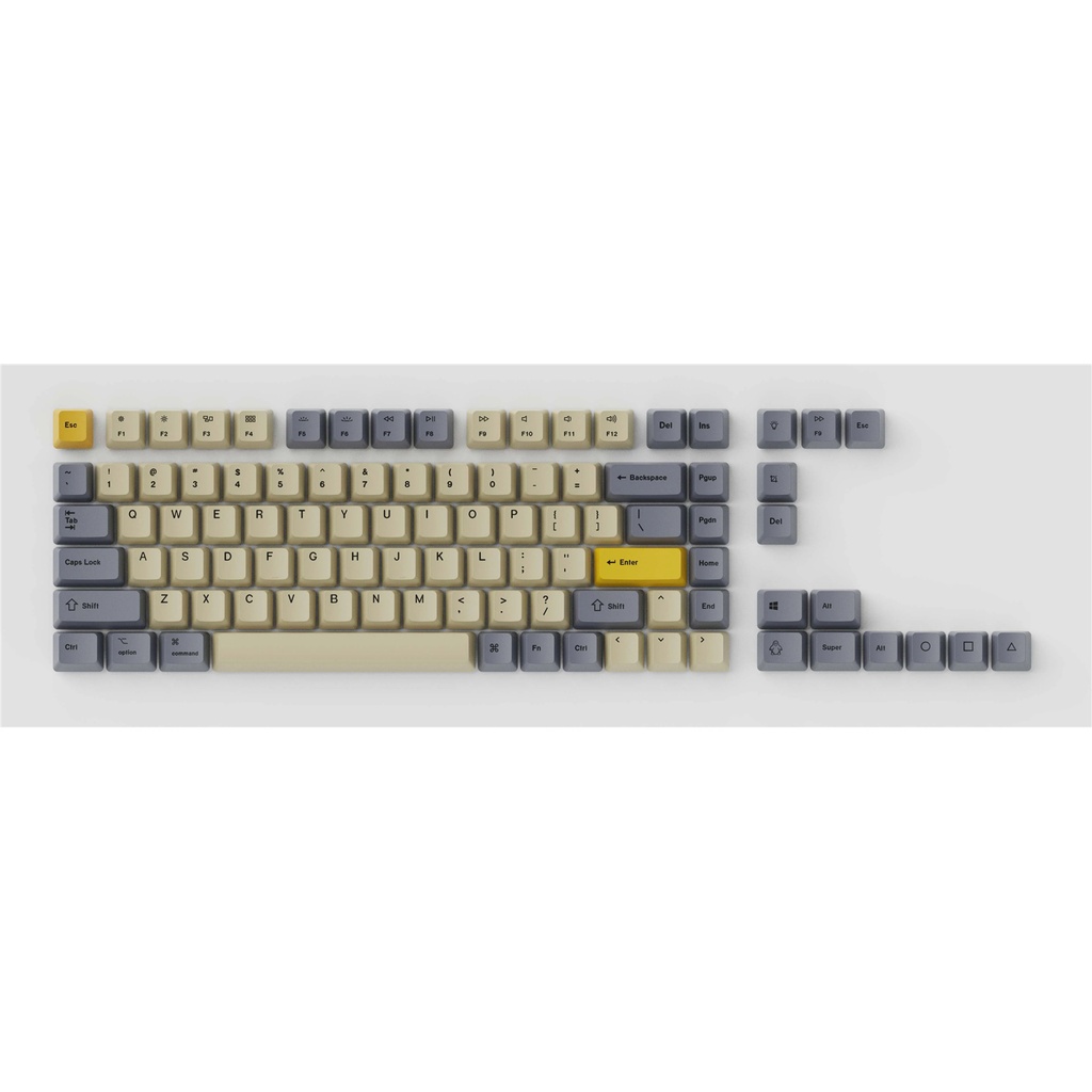 Keychron Q1 & K2 OEM Dye-Sub PBT Keycap Set - Wheat Gray