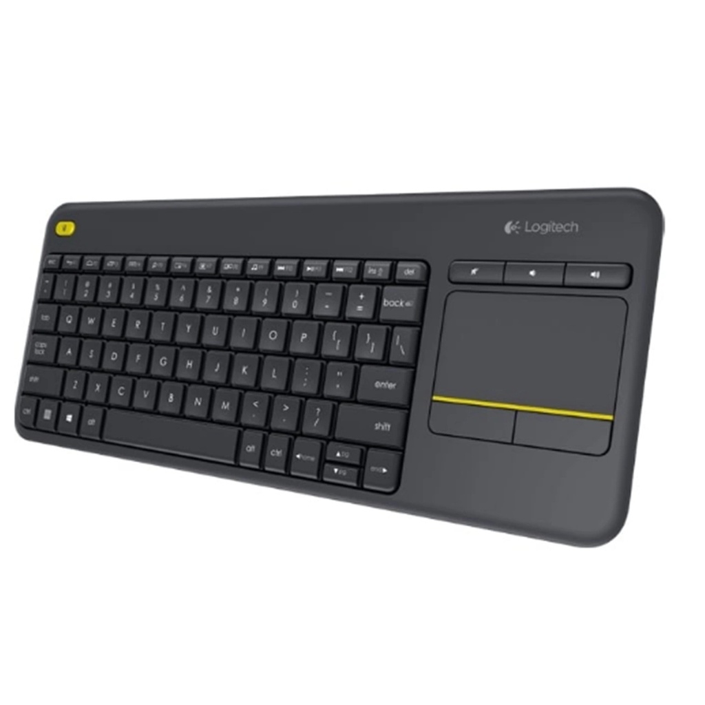 Logitech K400 Plus Wireless Keyboard with Touch Pad - Black