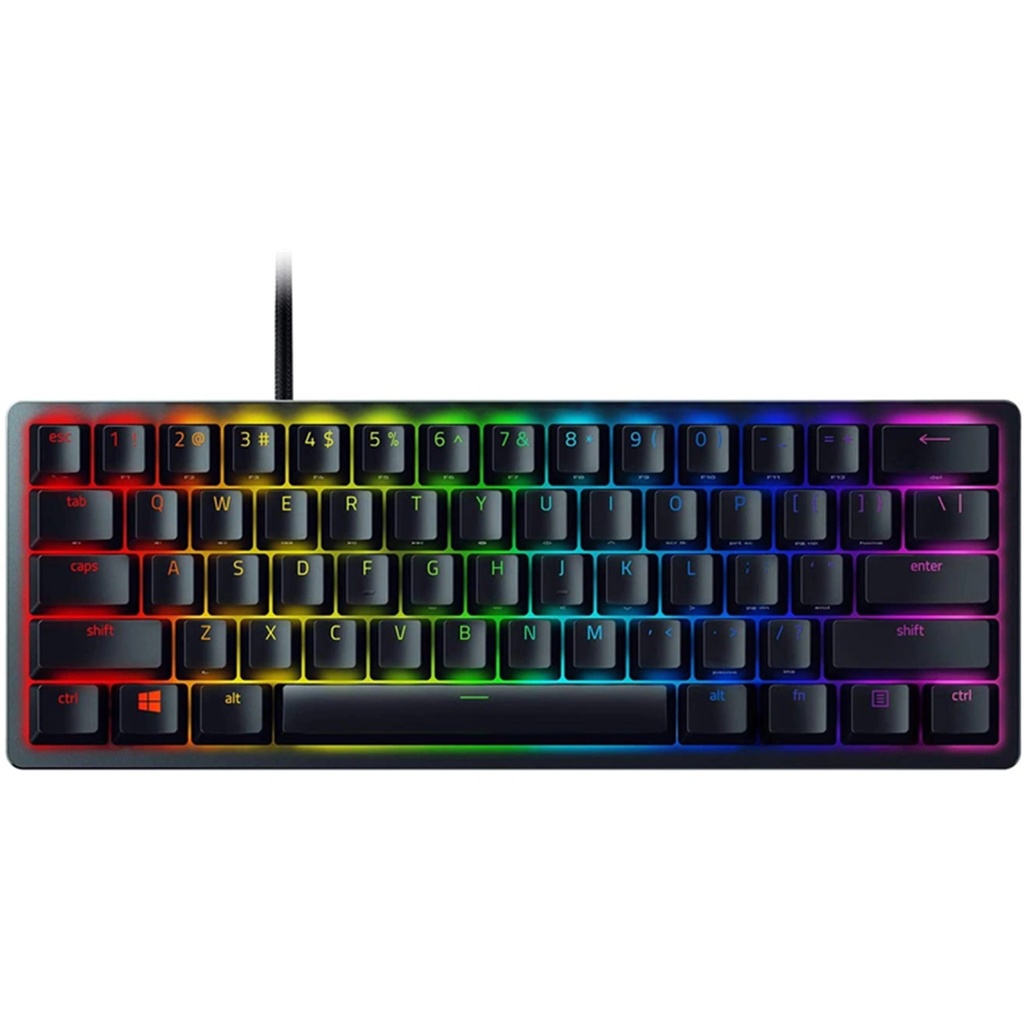 RAZER HUNTSMAN MINI 60% Optical Gaming Keyboard CLICKY PURPLE SWITCH