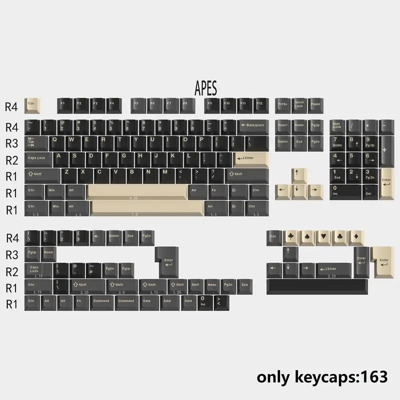 Two Colour Monkey Cherry ABS Keycaps