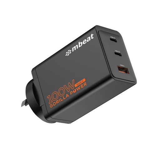 mbeat Gorilla Power PD 100W GaN II USB-C & USB-A Charger
