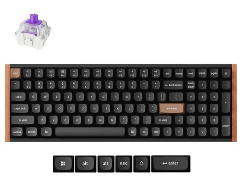 Keychron K4 HE Wireless Magnetic Switch Special Edition Black Gateron Double-Rail Magnetic Nebula Switch Custom Keyboard