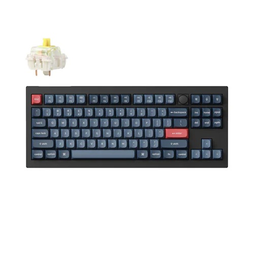 Keychron V3 Max QMK/VIA Fully Assembled Knob Carbon Black Gateron Jupiter Banana Wireless Custom Mechanical Keyboard