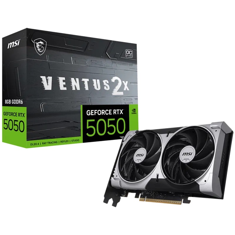 MSI GeForce RTX 5050 8GB Ventus 2x OC GRAPHICS CARD
