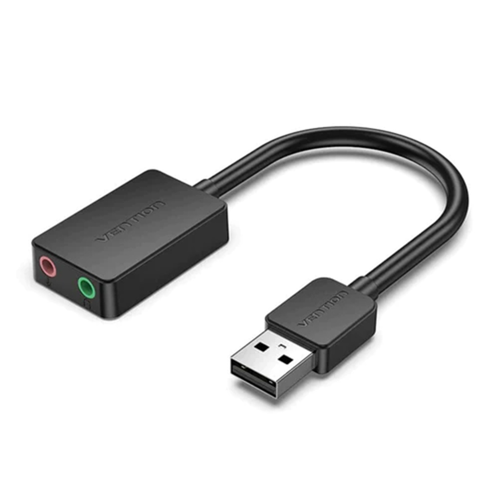 Vention 2-port USB External Sound Card 0.15M