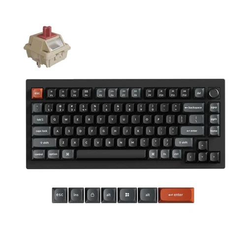 Keychron V1 Ultra 8K Wireless Silk POM Switch RED Custom Mechanical Keyboard