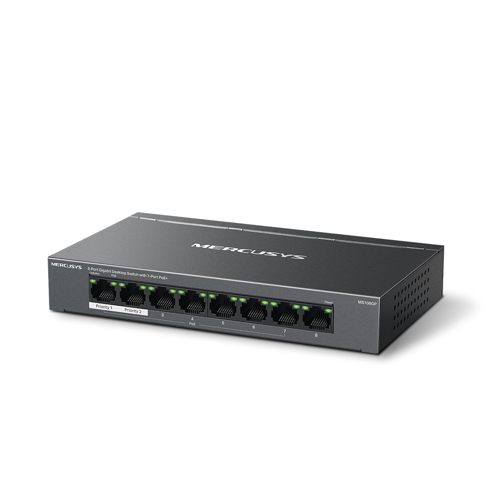 MERCUSYS MS108GP 8 PORT GIGABIT POE SWITCH