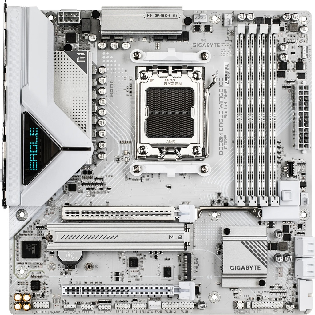 GIGABYTE B850M EAGLE WF6E ICE MOTHERBOARD