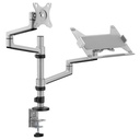 Brateck LDT72-C024ML 17"-32" Dual Arm Articulating Monitor Arm and Laptop Tray