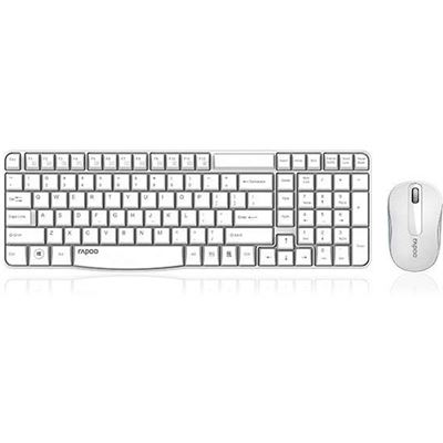 Rapoo X1800S Wireless Multimedia Keyboard & Mouse Combo - White