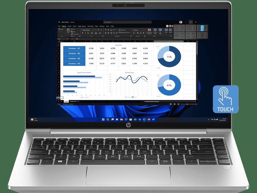 HP Probook 445 G10 14" | R5 7530U | 16GB RAM | 256GB SSD NVMe