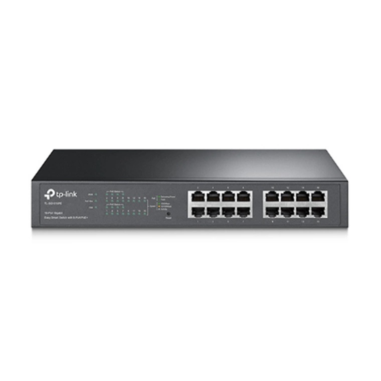 TP-Link TL-SG1218MPE 16-Port Gigabit Easy Smart PoE+ Switch with 2 x SFP, 16-Port PoE+ (Max 192W), Rackmount Kit Included