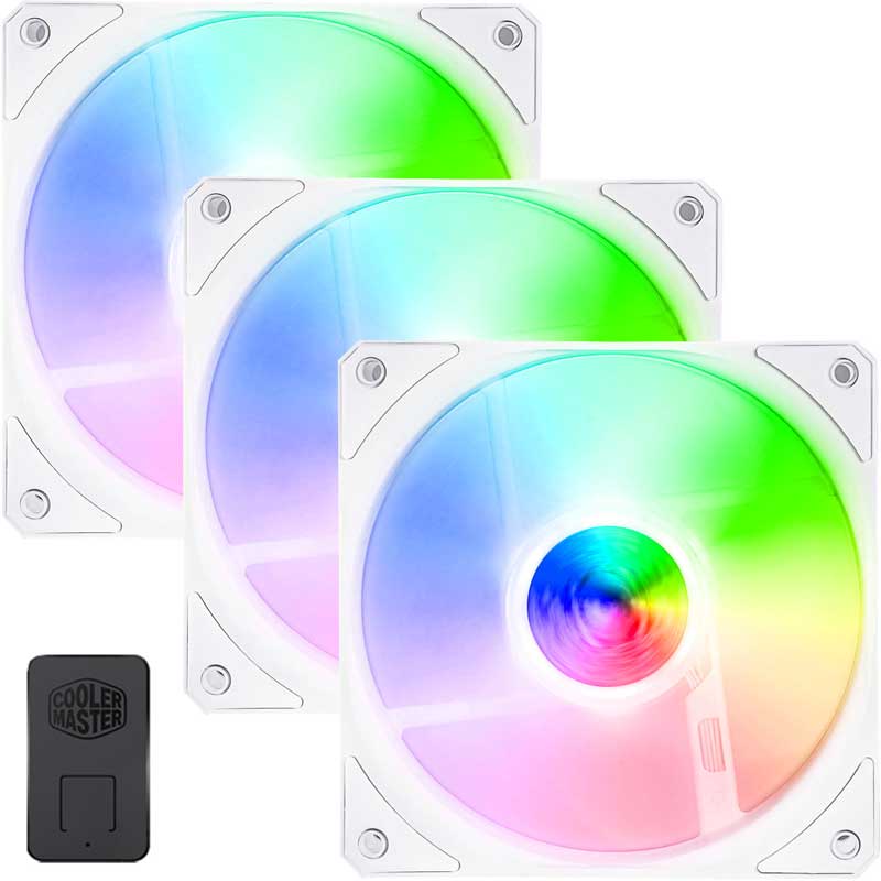 CoolerMaster SickleFlow 120mm ARGB 3 Pack Case Fan