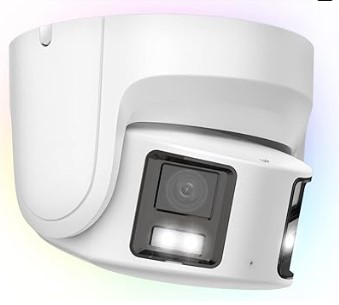 [DS-2CD2387G2P] Hikvision 8MP Panoramic 180deg 4K ColorVu + Acusense Turret - Strb & Spkr