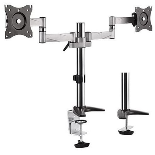 [BT-LDT11-C024] Aluminum LCD VESA Desk Mounts for LCD Screen Size 13"-27" (dual)
