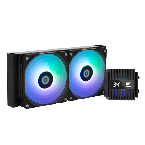 [CQ9162] Zalman ALPHA2 A24 ARGB 240mm Liquid Cooler Live CPU Temp Display - Black